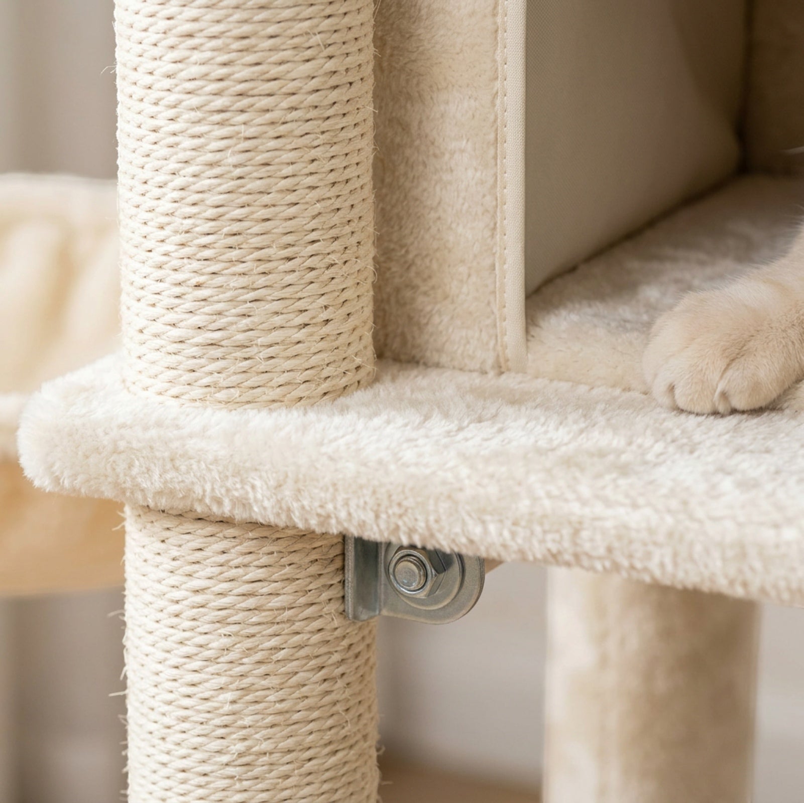 Wcwo Cat Activity Tree Cream Condo Hammock 48 in