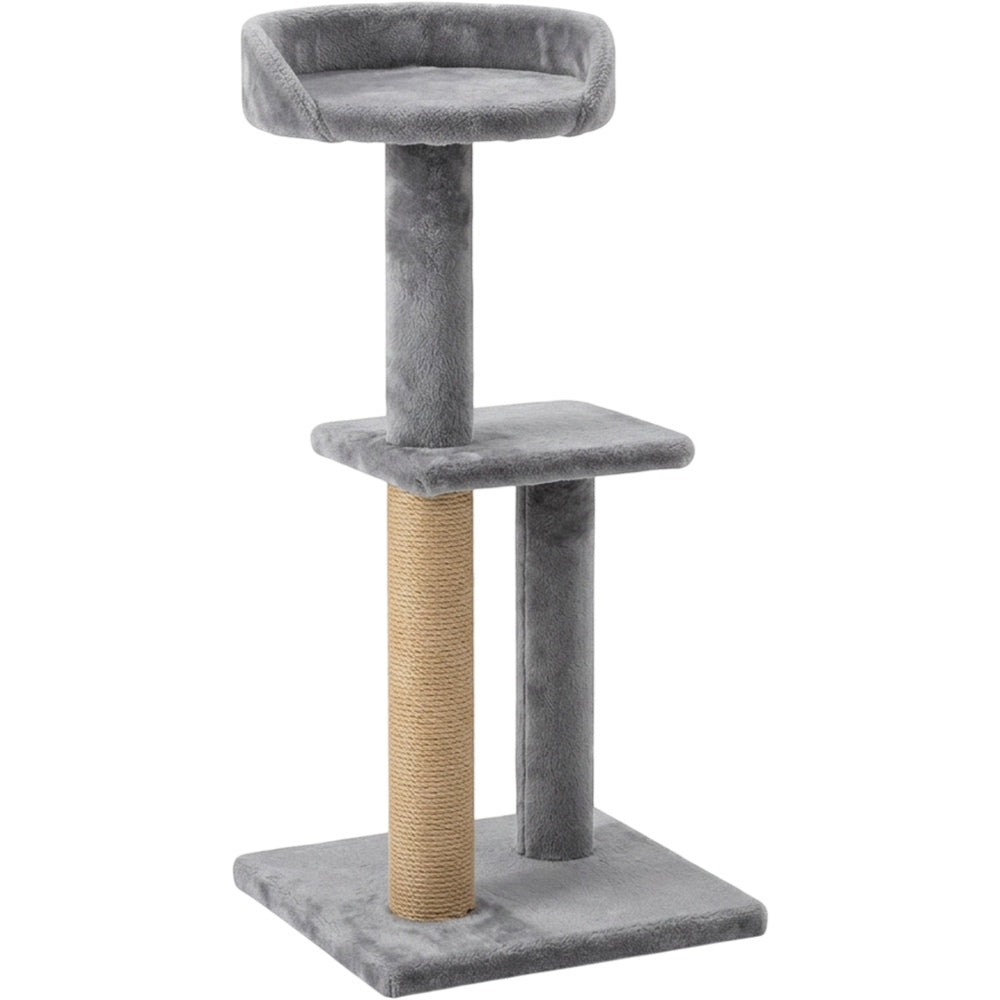 Wcwo Compact Cat Climbing Tower Gray Perch 36 in